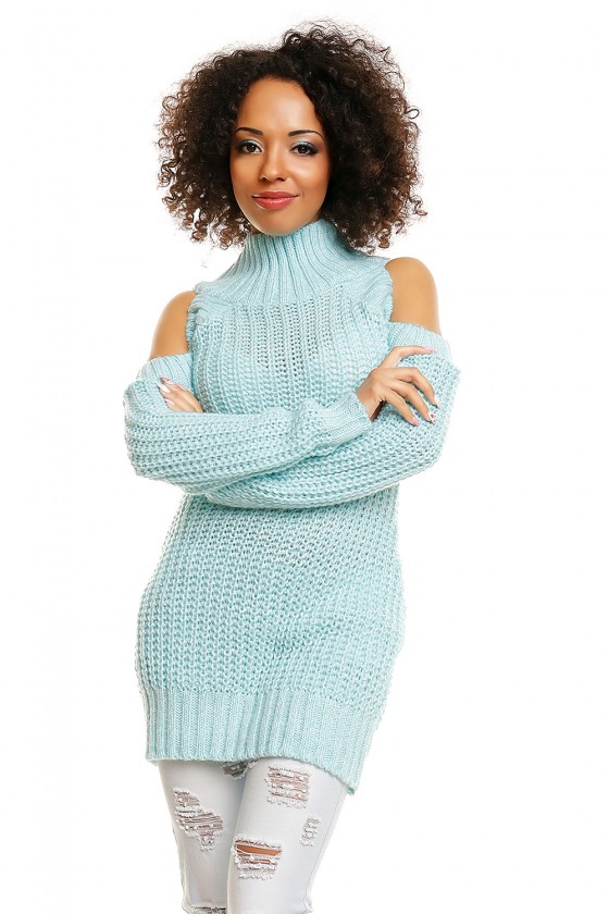 Hard-knitted jumper model 84344 PeeKaBoo