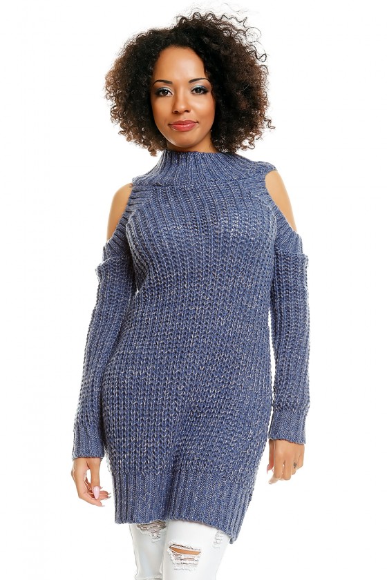 Hard-knitted jumper model 84345 PeeKaBoo