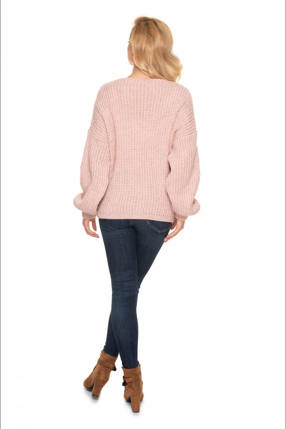 Sweater Kardigan Model 30077 Blady Róż - PeeKaBoo