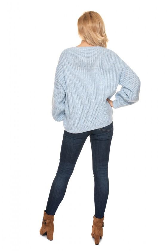 Sweater Kardigan Model 30077 Błękit - PeeKaBoo